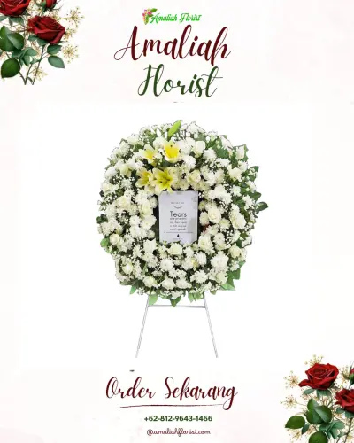 Krans Bunga Duka Cita di Cendana